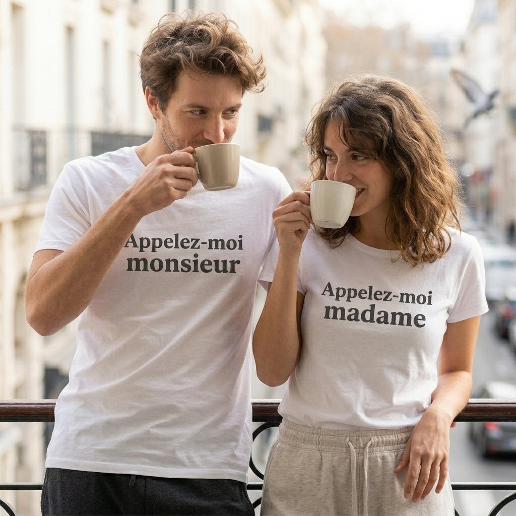 Pack t-shirts lendemain de mariage - Appelez-moi monsieur, appelez-moi madame