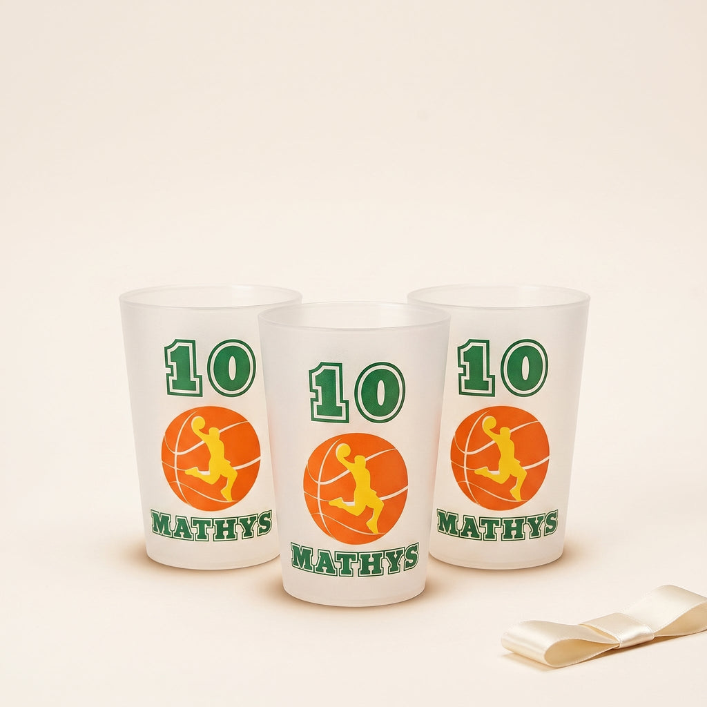 Gobelet personnalisé 25cl incolore givré ou blanc - Cadeau invité mariage EVJF baptême anniversaire