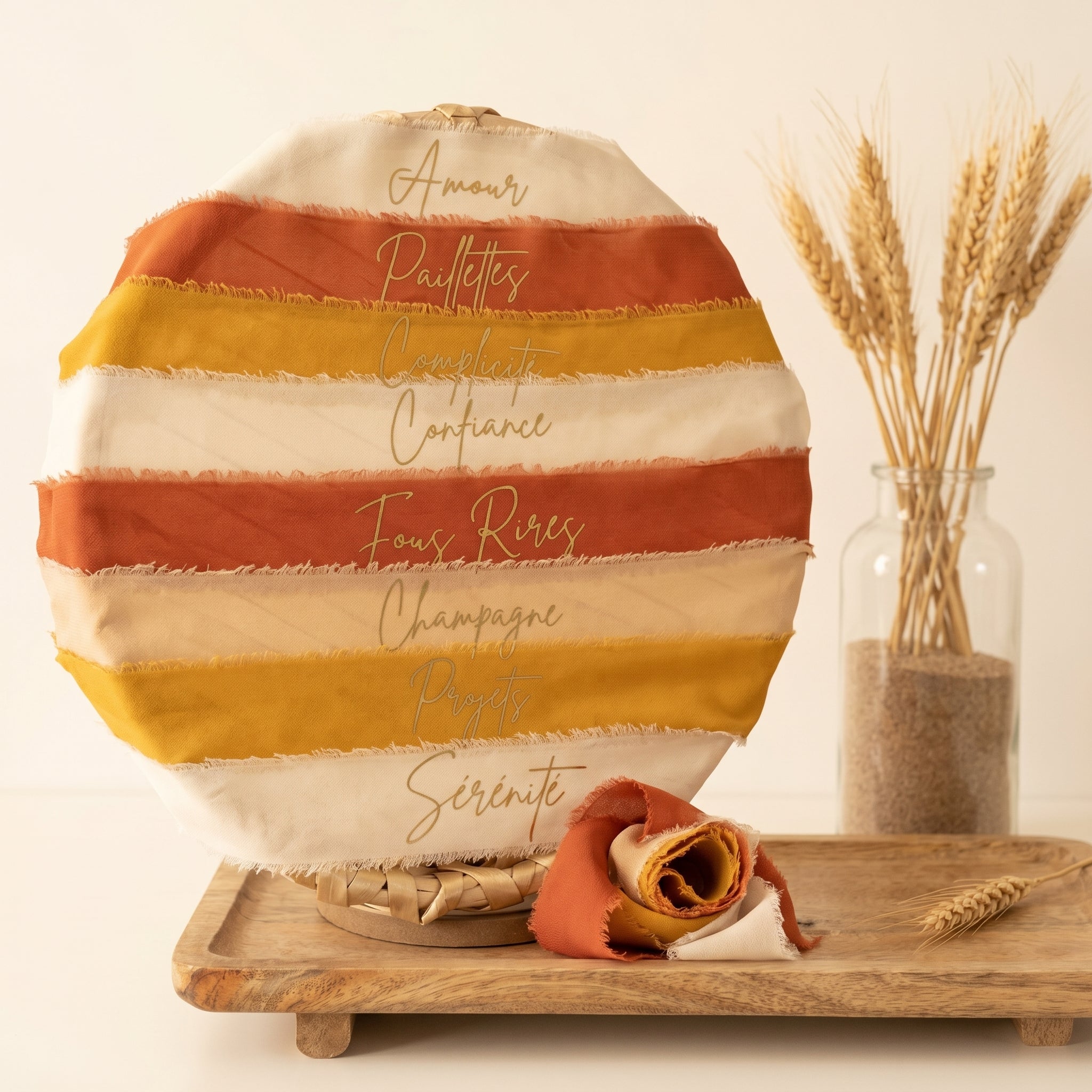 Lot de rubans mariage personnalisés – Cérémonie laïque des rubans – Rituel handfasting symbolique
