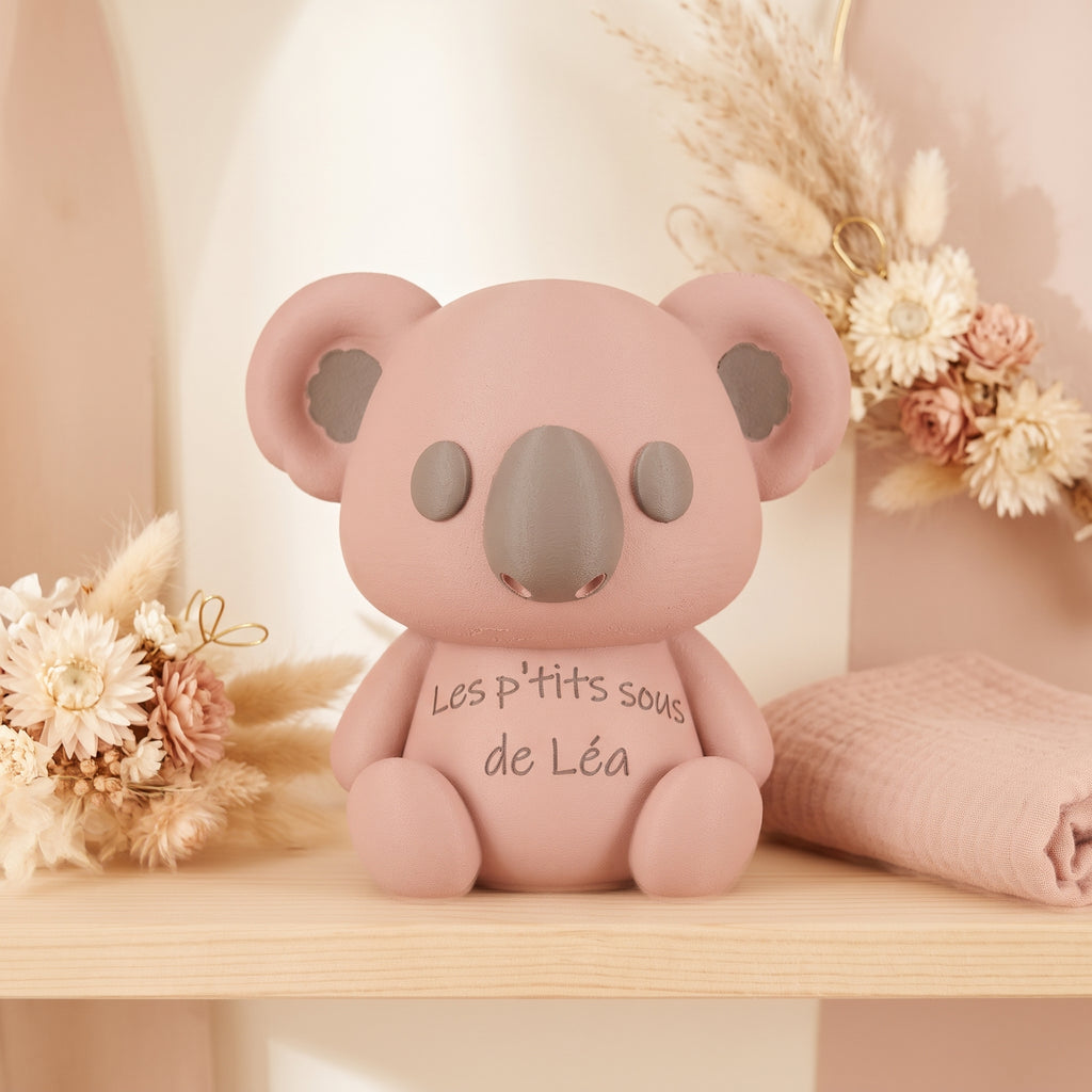 Tirelire Koala Personnalisée au Prénom