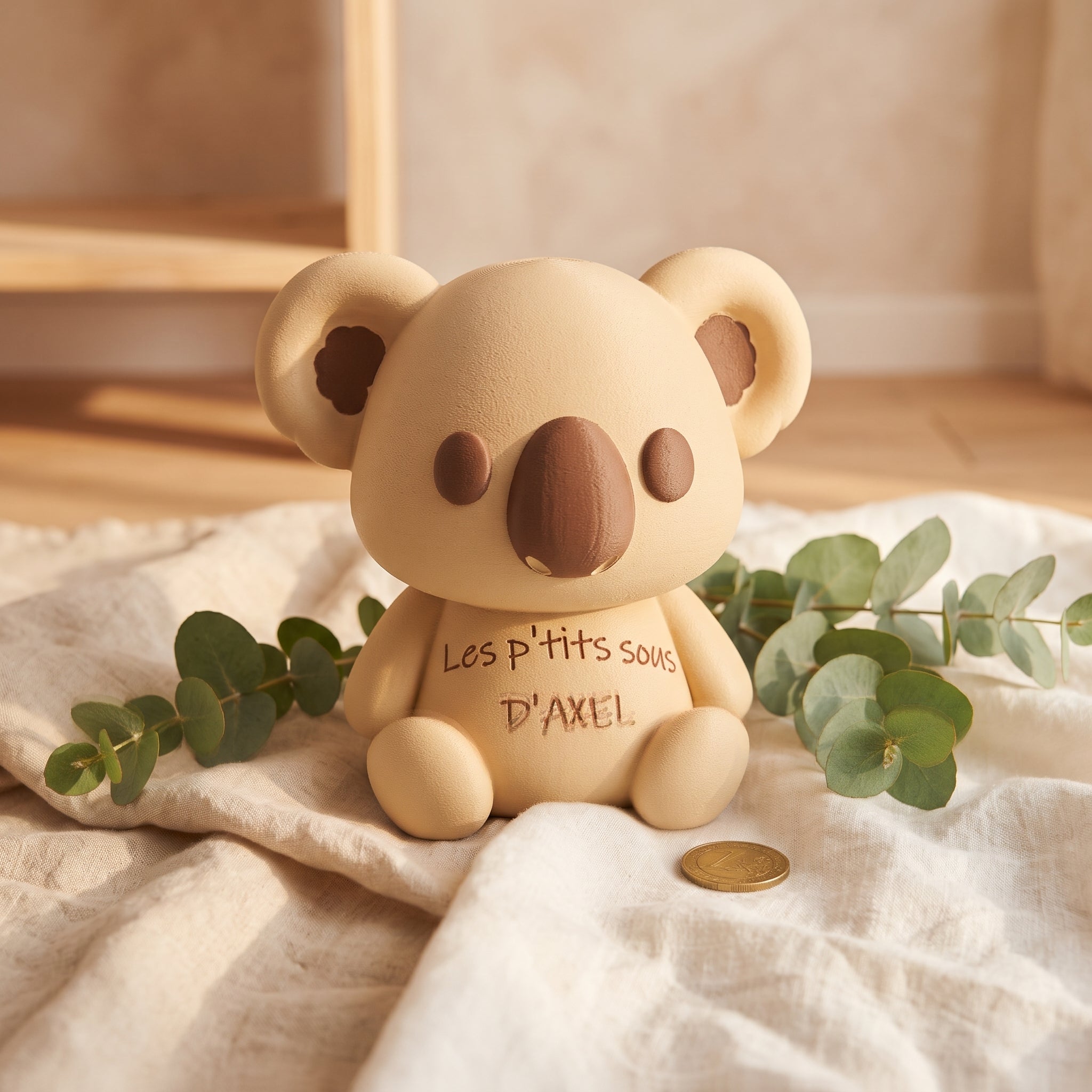 Tirelire Koala Personnalisée au Prénom