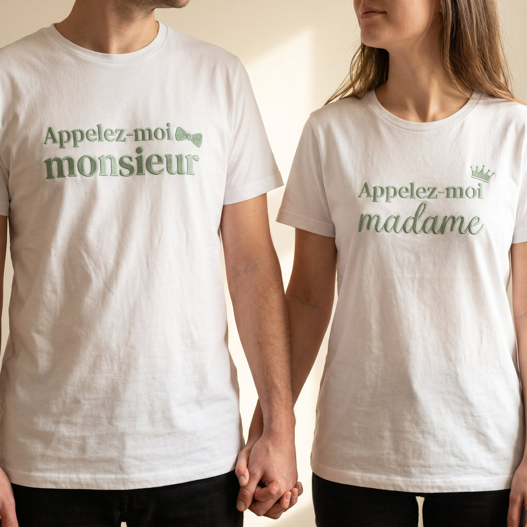 Pack t-shirts lendemain de mariage - Appelez-moi monsieur, appelez-moi madame