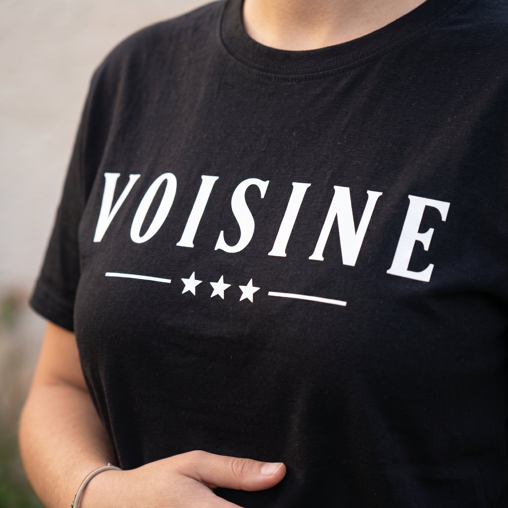 Pack T-shirt personnalisé voisin voisine - Cadeau humour original crémaillère anniversaire