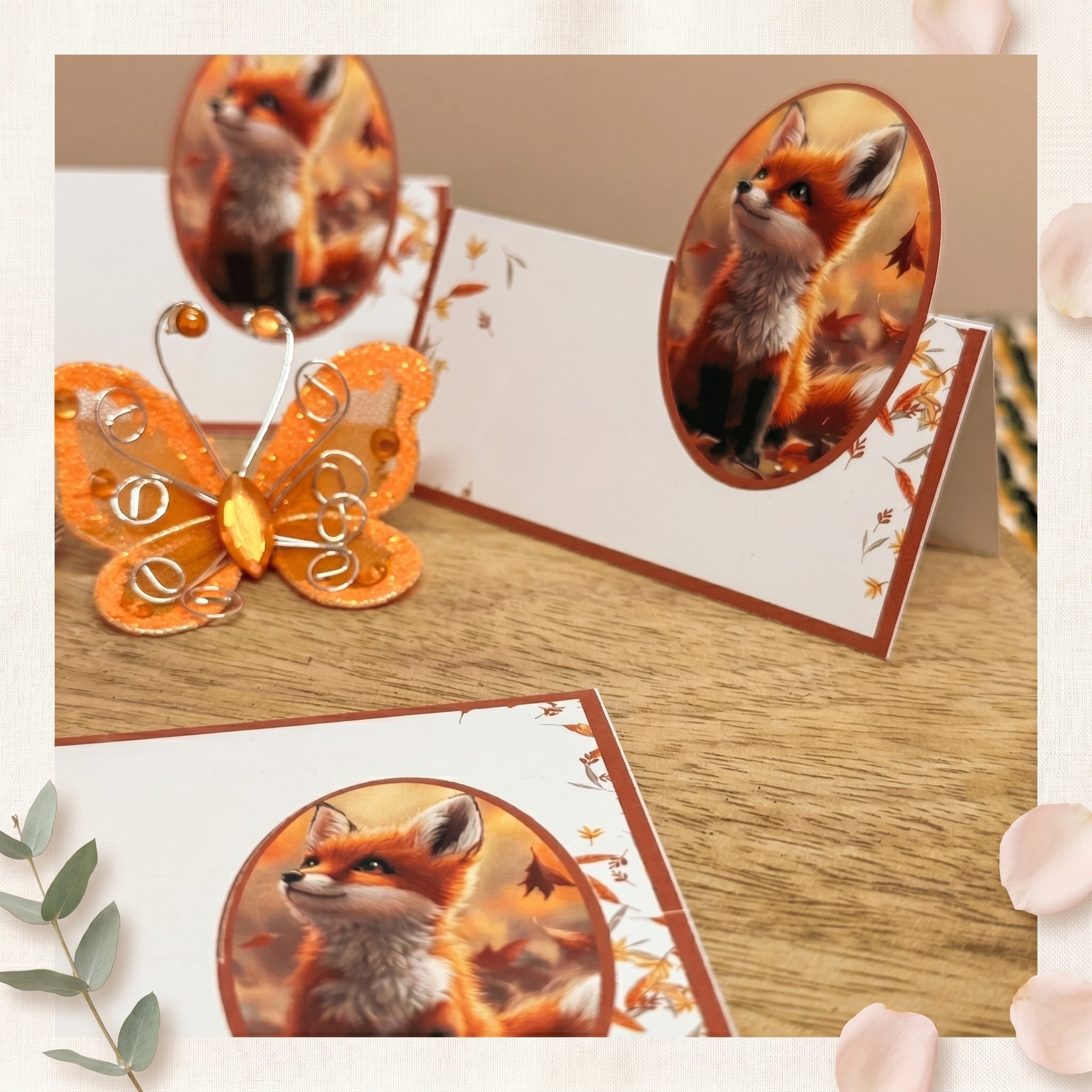 Marque-place personnalisé prénom – Effet pop-up illustration – Décoration de table mariage