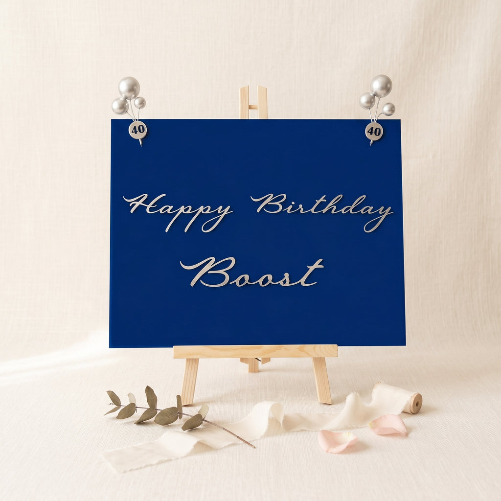 Panneau bienvenue personnalisé - Mariage, baptême, anniversaire - Verre, bois ou plexiglas