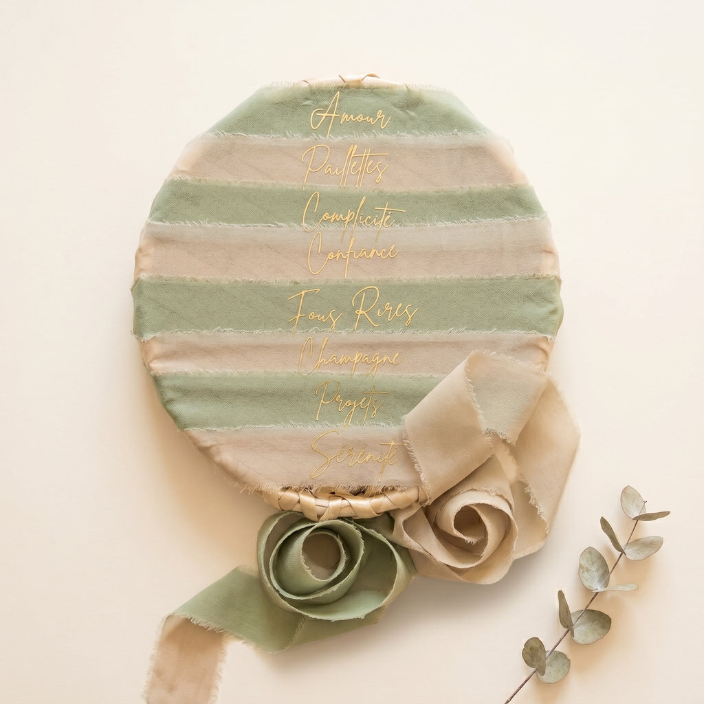 Lot de rubans mariage personnalisés – Cérémonie laïque des rubans – Rituel handfasting symbolique