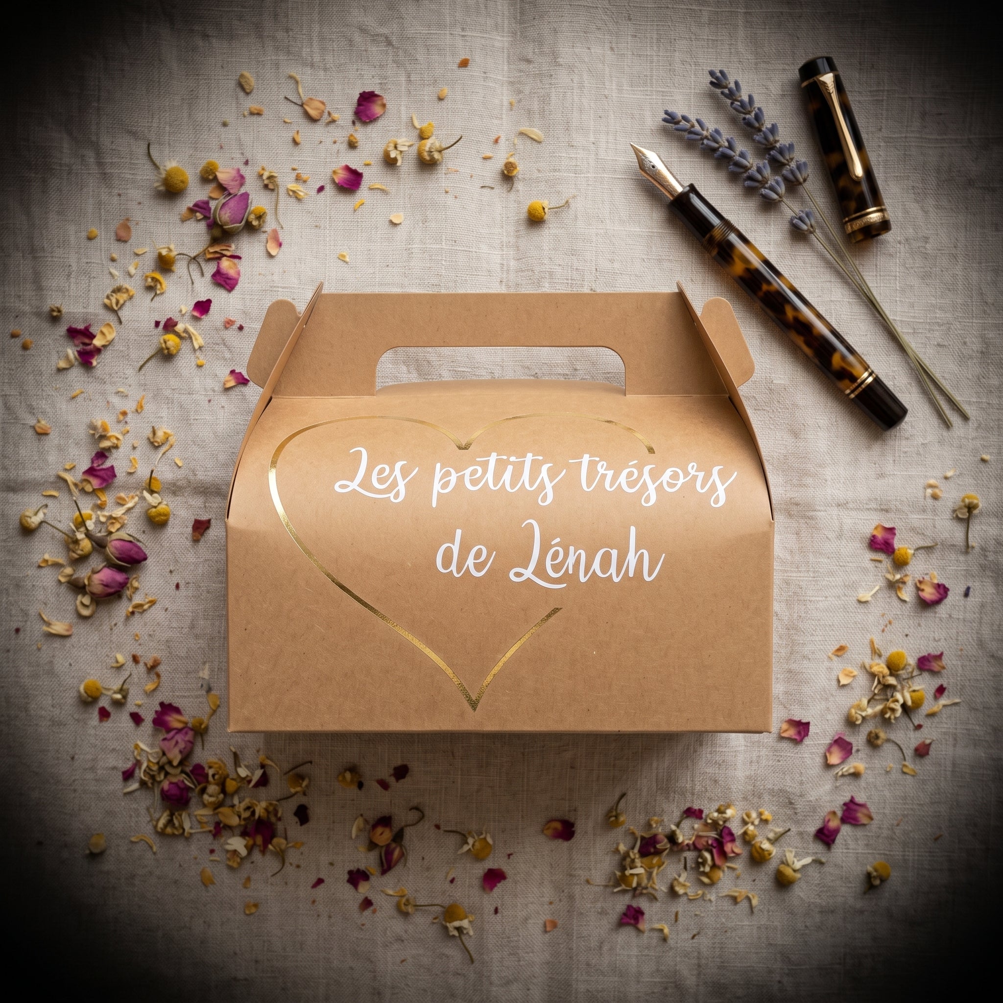 Boîte cadeau personnalisée enfant - Prénom et message sur mesure - Décoration table anniversaire
