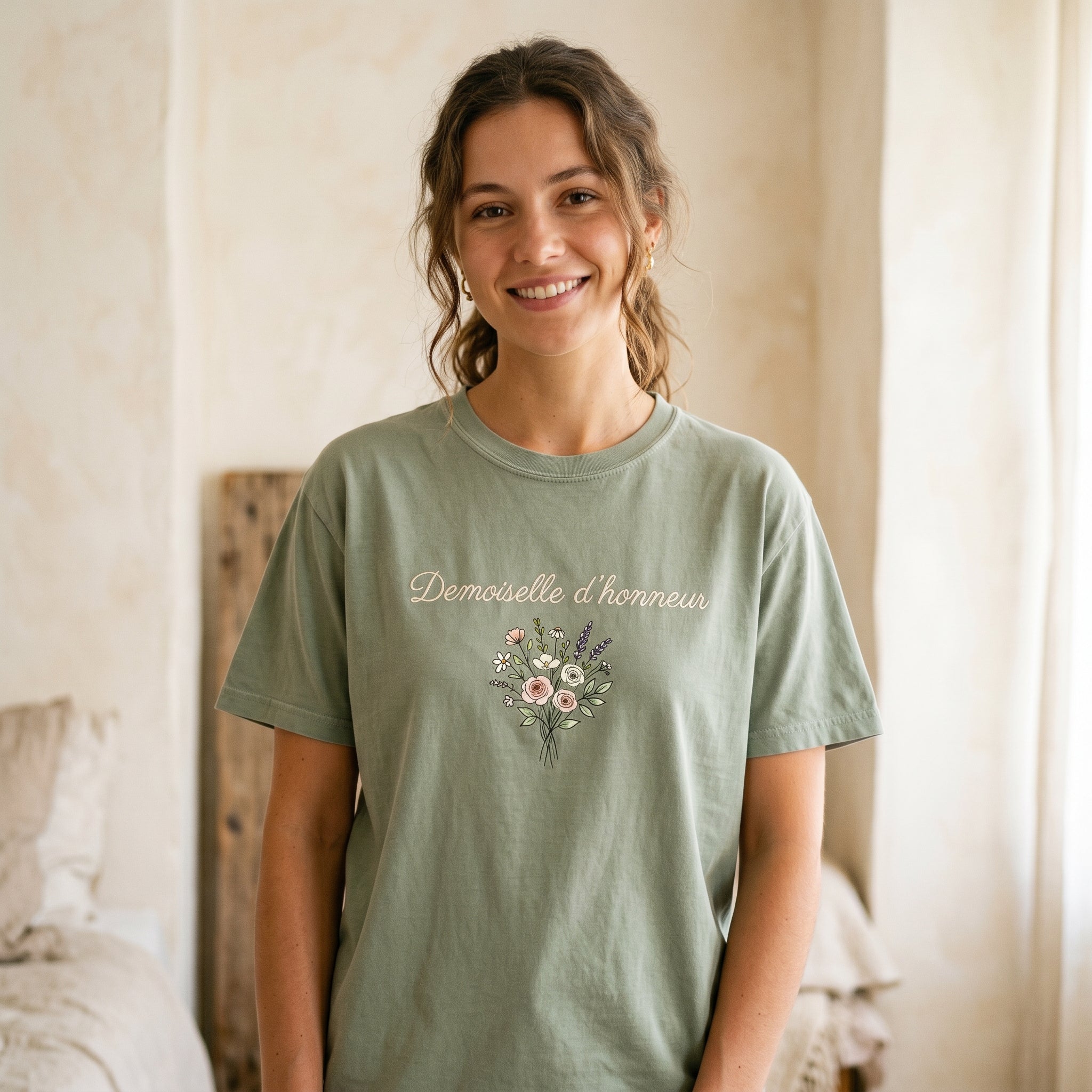 T-shirt personnalisé EVJF EVG mariage - Design mariée témoin