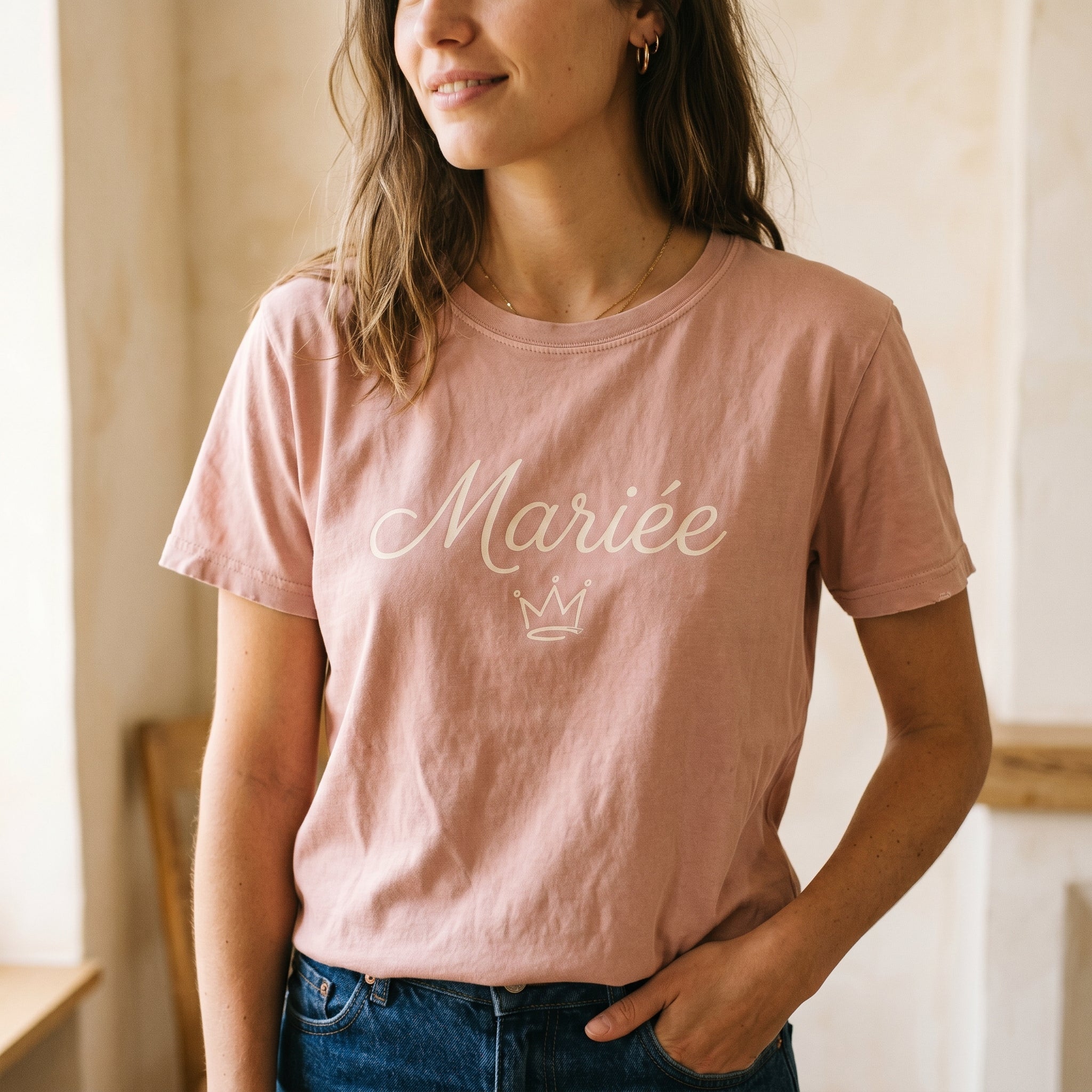 T-shirt personnalisé EVJF EVG mariage - Design mariée témoin