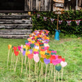Lot Pic papier épais coeur à planter - Image 1