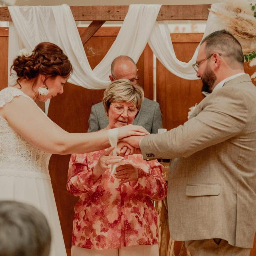 Lot de rubans mariage personnalisés – Cérémonie laïque des rubans – Rituel handfasting symbolique - Image 4