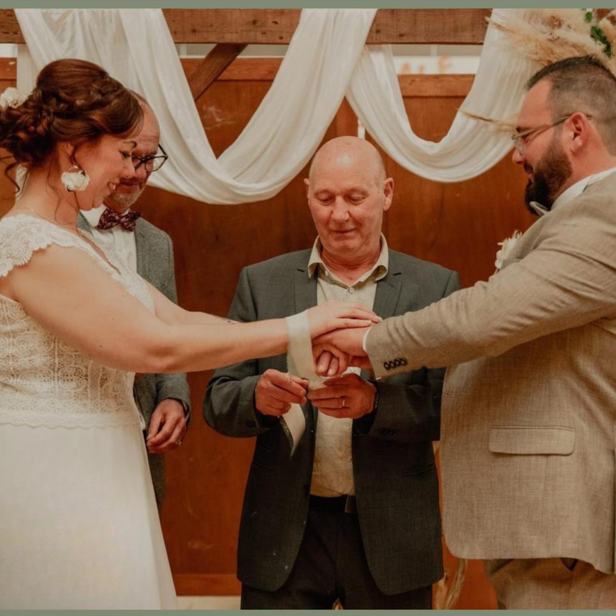 Lot de rubans mariage personnalisés – Cérémonie laïque des rubans – Rituel handfasting symbolique - Image 9