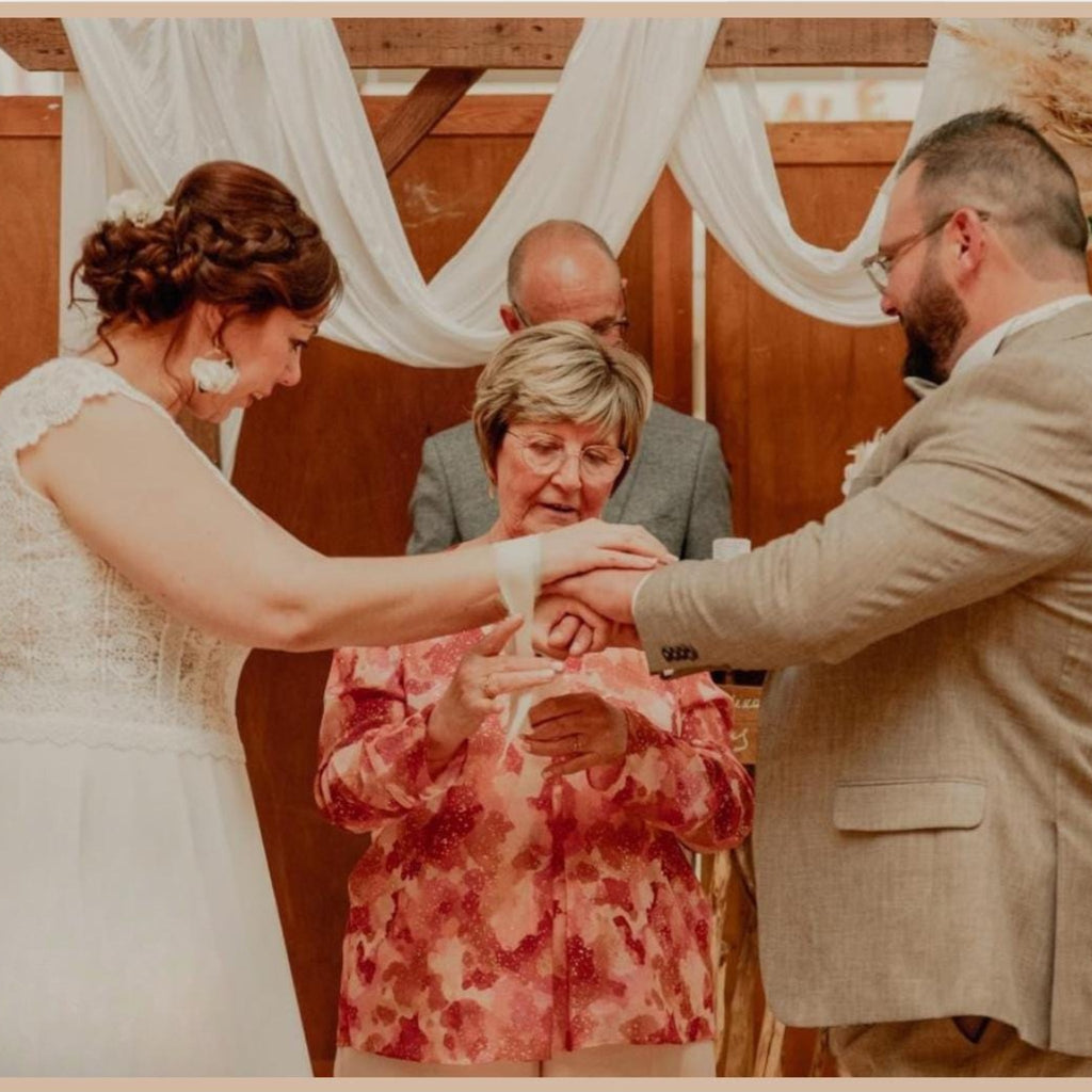 Lot de rubans mariage personnalisés – Cérémonie laïque des rubans – Rituel handfasting symbolique - Image 8