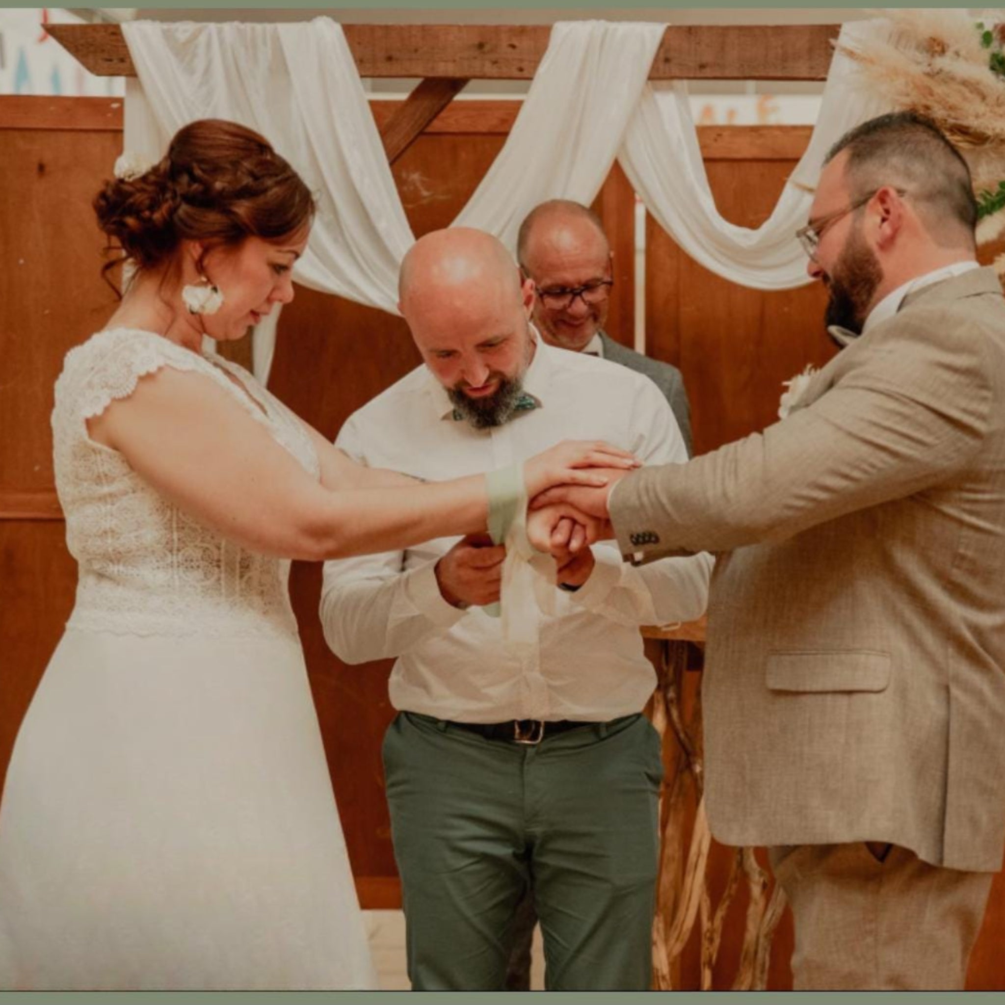 Lot de rubans mariage personnalisés – Cérémonie laïque des rubans – Rituel handfasting symbolique - Image 7