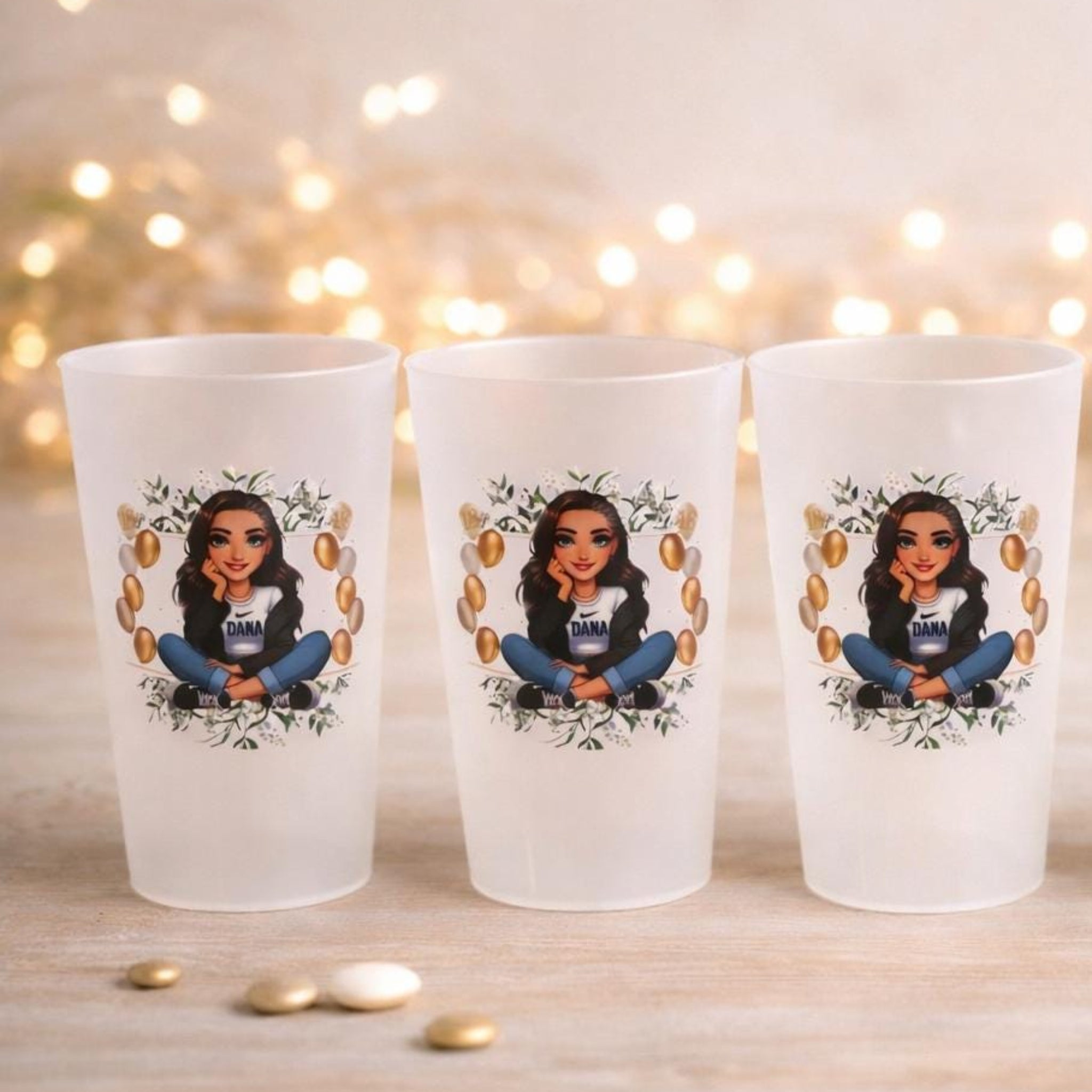 Gobelet Personnalisé Givré 25cl – Mariage, EVJF & Anniversaire - Image 1